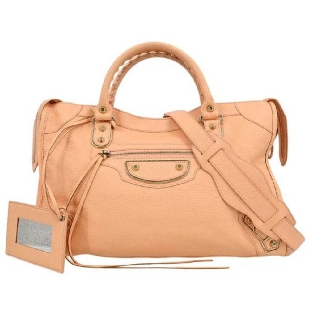 Balenciaga Pink Metallic Edge Classic City Handbag - Picture 1 of 10